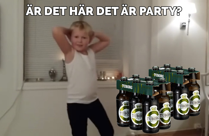 6-pack öl på norsk fest